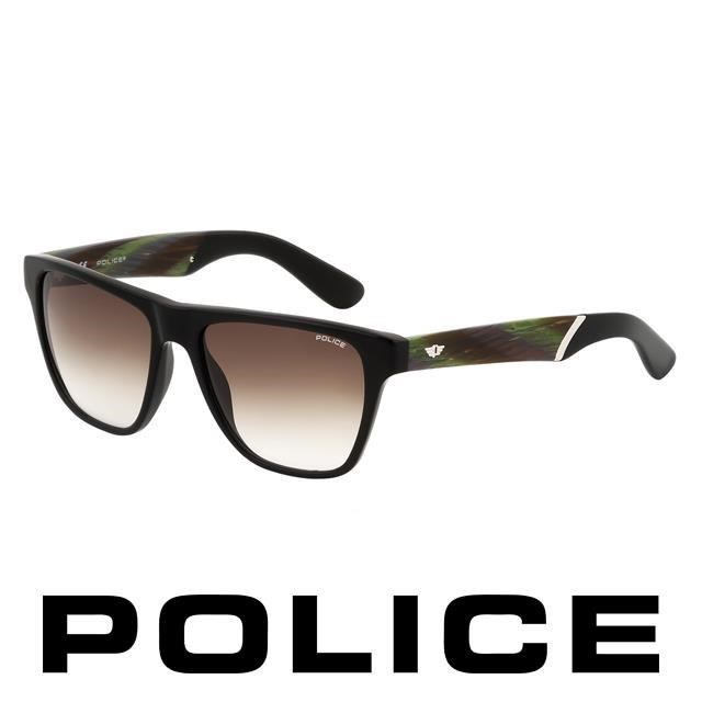 POLICE 都會復古時尚太陽眼鏡 (孔雀綠) POS1796-700V