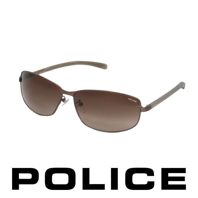 POLICE 都會復古飛行員太陽眼鏡 (古銅色) POS8697-0R10
