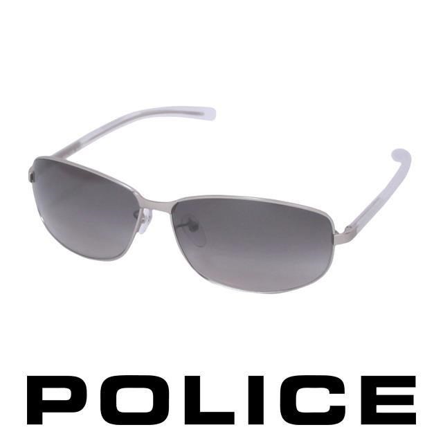POLICE 都會時尚太陽眼鏡 (銀白色) POS8697-581K