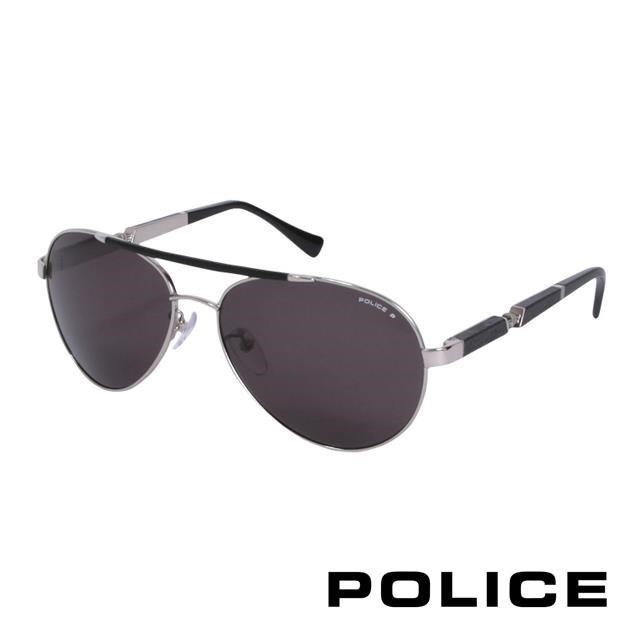 POLICE 都會時尚太陽眼鏡 (黑+金) POS8784-579P