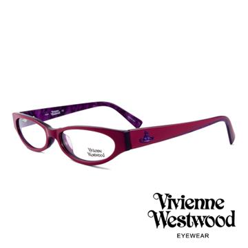 【Vivienne Westwood】英國薇薇安魏斯伍德★復古時尚造型光學眼鏡(紅紫 VW152-03)