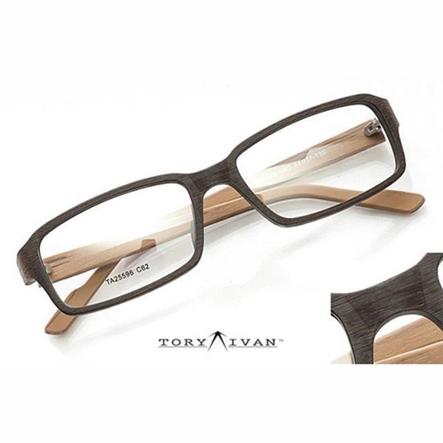 [ ToryIvan C-D03 精品板材 復古眼鏡 黑框眼鏡 平光眼鏡 咖啡 木頭 木紋 木框 手作