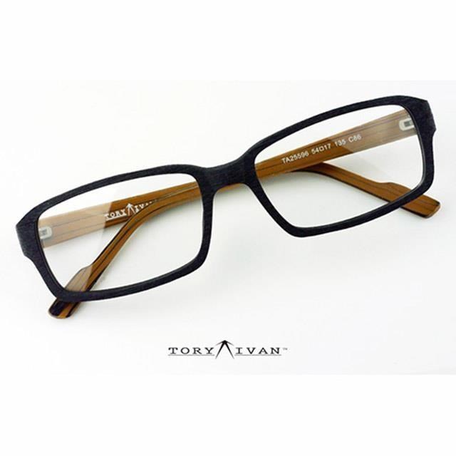 [ ToryIvan C-D03 精品板材 復古眼鏡 黑框眼鏡 平光眼鏡 黑色 木頭 木紋 木框 手作