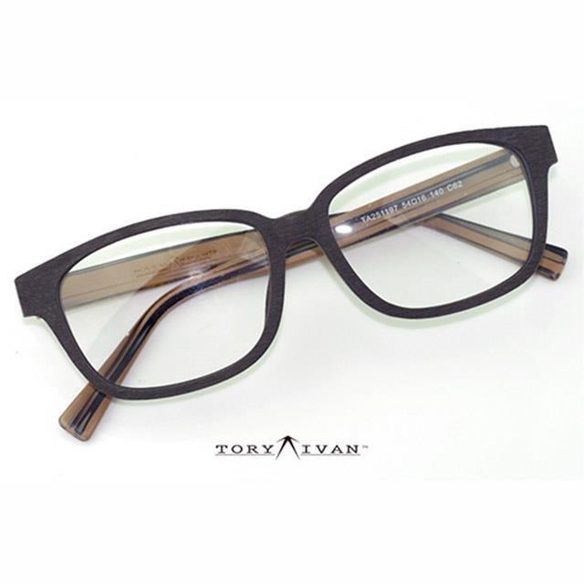 [ToryIvan X14 板材 木紋木頭 木框 細框 中型方框 復古眼鏡 原木色 手作 Style