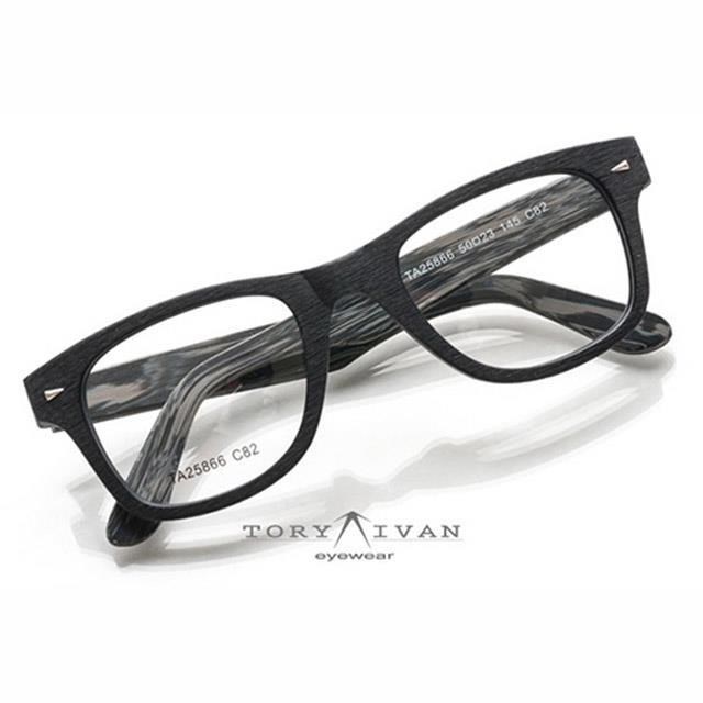 [ ToryIvan X03 板材 木紋木頭 木框 日系潮人 粗框復古眼鏡 雲彩 平光 黑框 手作 Style 限量
