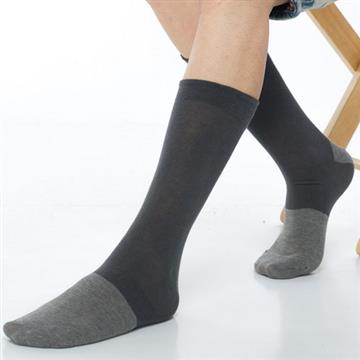【KEROPPA】可諾帕竹炭高筒休閒男襪x2雙C90005-深灰