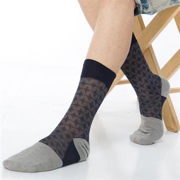 【KEROPPA】可諾帕奈米竹炭絲光棉紳士男襪x2雙C90008-深灰