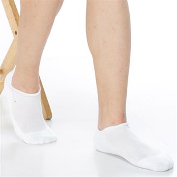 【KEROPPA】可諾帕細針毛巾底氣墊加大船襪x4雙(男女適用)C91001-白色-X
