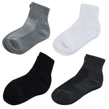 【KEROPPA】可諾帕細針毛巾底7比1氣墊1/2男襪x綜合4雙C91003-A