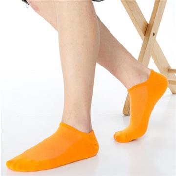 【KEROPPA】可諾帕網狀造型加大男船襪x4雙C97001-X橘色