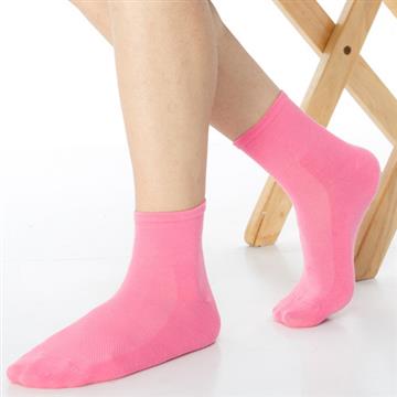 【KEROPPA】可諾帕網狀造型1/2短襪x4雙(男女適用)C97006粉紅