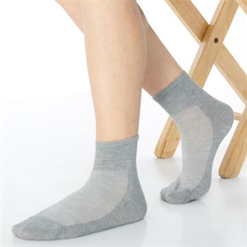【KEROPPA】可諾帕網狀造型1/2短襪x4雙(男女適用)C97006灰色