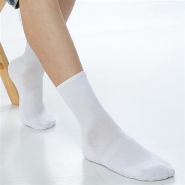 【KEROPPA】可諾帕寬口萊卡運動襪x3雙(男女適用)C98002白