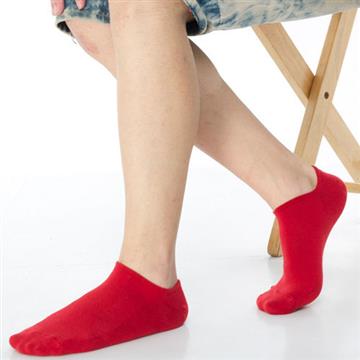 【KEROPPA】可諾帕網狀造型加大男船襪x4雙C97001-X紅色