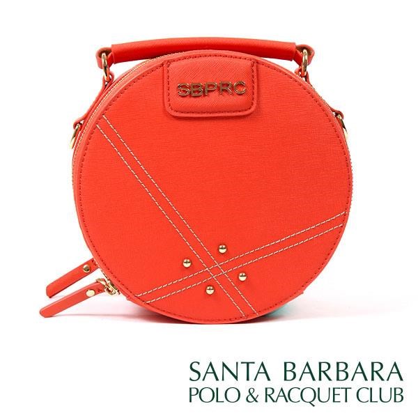 SANTA BARBARA POLO & RACQUET CLUB - 南十字星圓筒側背包(橘紅色)