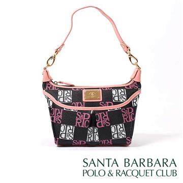 SANTA BARBARA POLO & RACQUET CLUB-粉紅俏佳人俏麗方形側肩包