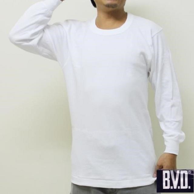 【BVD】時尚型男厚棉U領長袖衛生衣~3件組