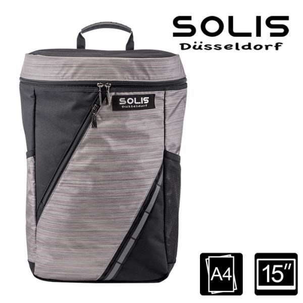 SOLIS【星燦銀系列】桶型電腦後背包