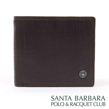 SANTA BARBARA POLO & RACQUET CLUB-樹紋活動式名片袋短夾/咖啡色