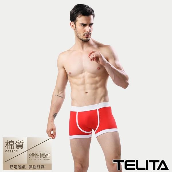 【TELITA】潮流個性平口褲/四角褲-紅色