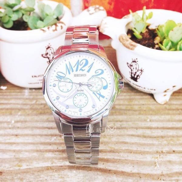 SEIKO日本精工愛麗絲夢想幻境日曆時尚腕錶5Y89-0AX0S/SKY741P1公司貨