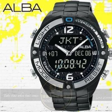 ALBA 劉以豪代言ACTIVE系列潮流特搜雙顯示電子腕錶N021-X002SD/AZ4015X1公司貨