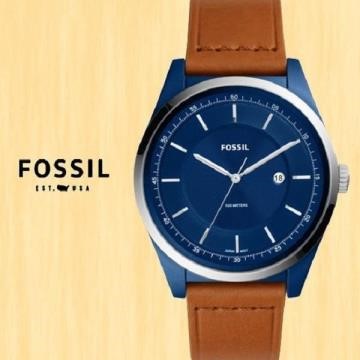 FOSSIL美國品牌MATHIS簡約紳士真皮腕錶FS5422公司貨/禮物