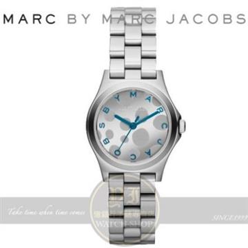 MARC BY MARC JACOBS國際精品計Henry Glossy Pop 時尚腕錶-藍/銀/27mm MBM3269