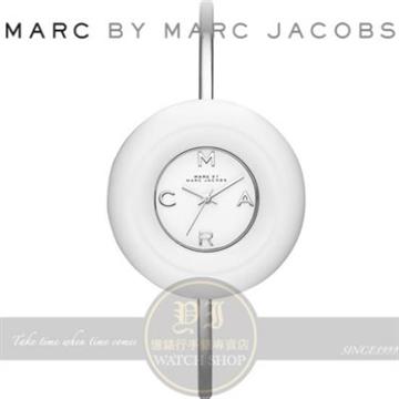 MARC BY MARC JACOBS國際精品Donut 甜甜圈時尚手環腕錶-白/40mm MBM3396