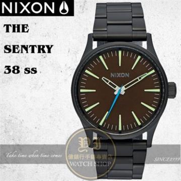 NIXON 實體店THE SENTRY 38 SS潮流腕錶A450-712