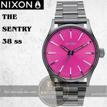 NIXON 實體店THE SENTRY 38 SS潮流腕錶A450-2096
