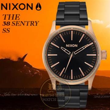 NIXON 實體店THE SENTRY 38 SS潮流腕錶A450-2481