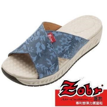 路豹ZOBR -最新羽量化H系列涼鞋 H239 藍花/米紋