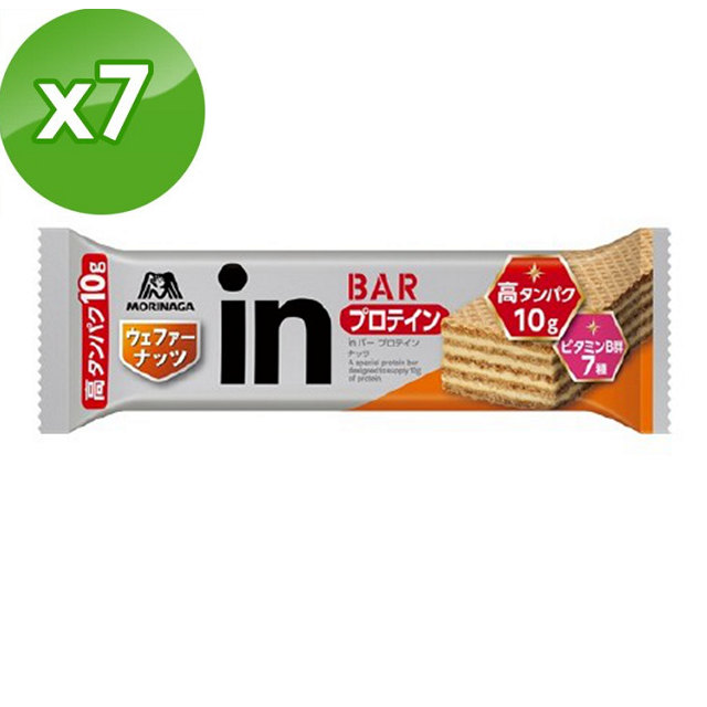 【日本森永】 Weider in bar 蛋白棒 IN Bar 能量補給餅乾 X7支入(堅果味)