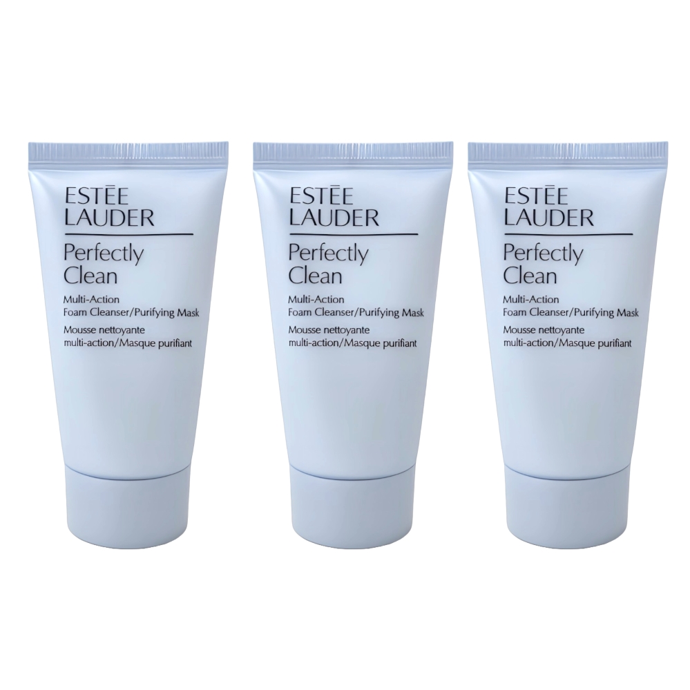 ESTEE LAUDER 雅詩蘭黛細緻煥採雙效淨化潔面乳30ml *3入 超值特惠組合