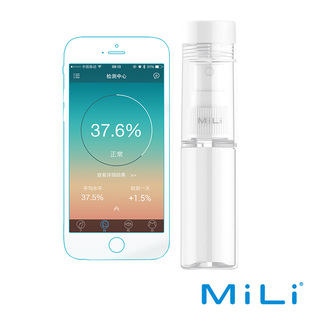 MiLi Pure Bottle 二合一肌膚水分偵測器旅行分裝瓶30ml