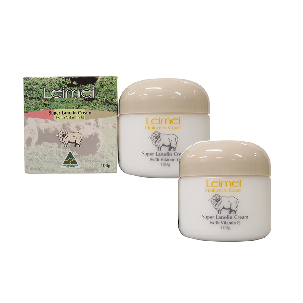 【澳洲Nature’s Care】Leimei 超滋潤綿羊霜含維他命E (2 入組, 100g/罐)