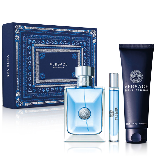 Versace 凡賽斯 經典男性淡香水靛藍限量香氛禮盒