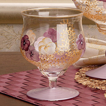 貝斯麗-madiggan手工彩繪鬱金香酒杯蠟燭碗