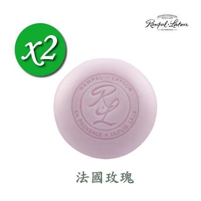 【南法香頌】歐巴拉朵 甜杏仁油香皂-法國玫瑰x2塊(150g/塊)
