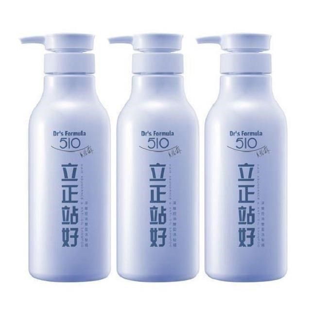 《臺塑生醫》Dr’s Formula 510立正站好深層控油豐盈洗髮精600g*3入