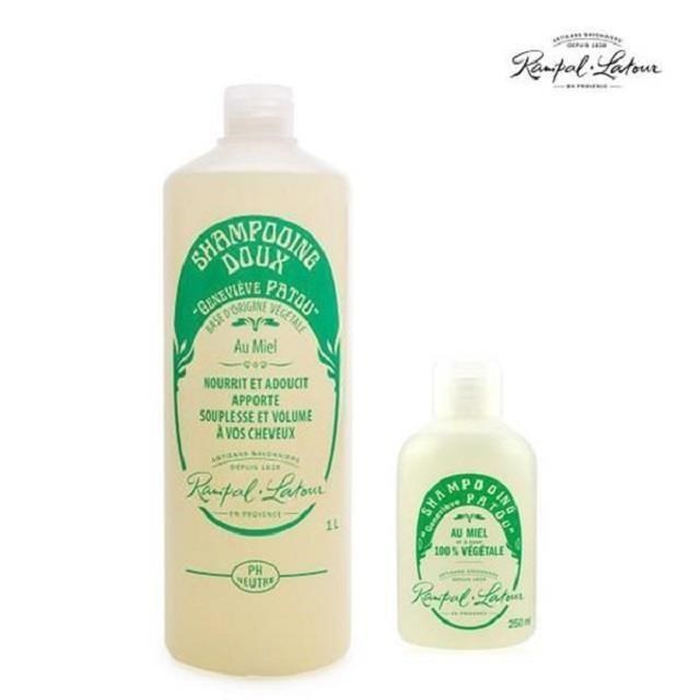 【南法香頌】歐巴拉朵 忍冬蜂蜜洗髮精大+小(1L+250ml/瓶)