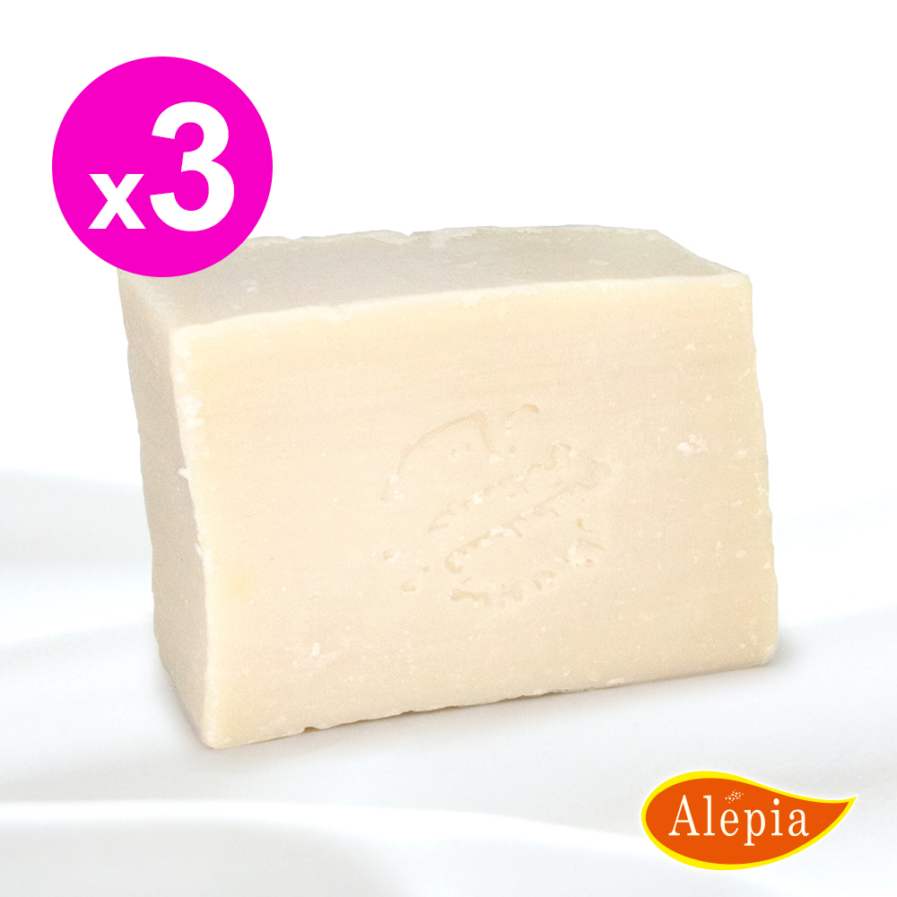 【法國原裝進口 Alepia】手工鮮山羊奶橄欖皂(110g-130gx3)