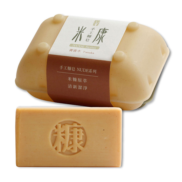 【 手工糠皂】 NUDE 系列-黃香木(玉米澱粉盒包裝)