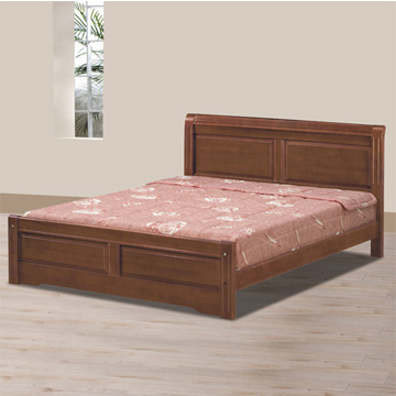 【時尚屋】[UZ5立揚5尺樟木色雙人床架703-1(不含床頭櫃-床墊)