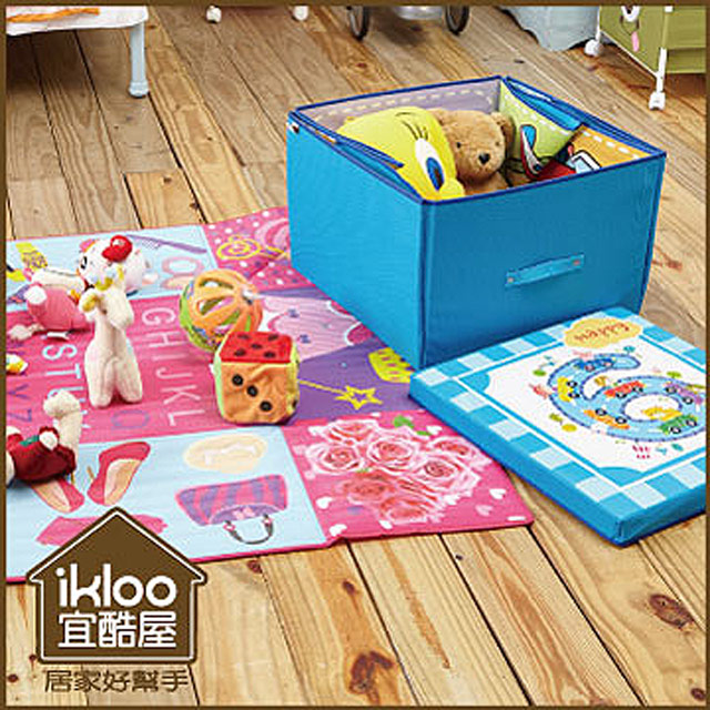 【ikloo】童趣多功能玩具收納墊/野餐墊