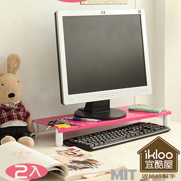 【ikloo】省空間桌上鍵盤架/螢幕架3入