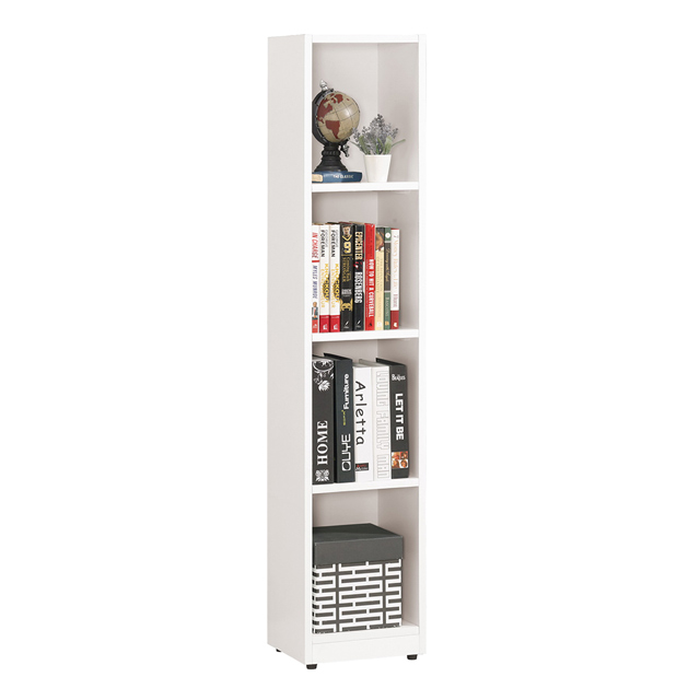 Boden-貝爾1尺四格開放式收納置物櫃/書櫃