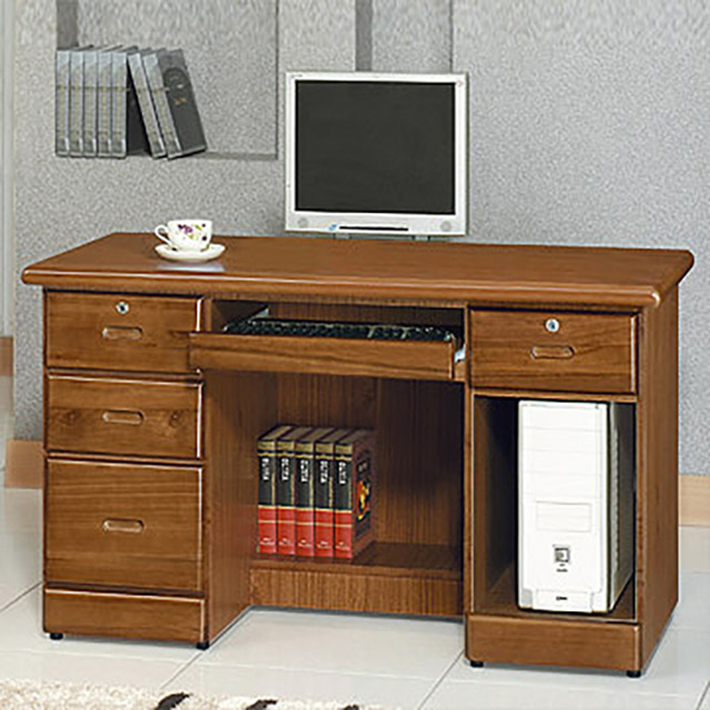 【時尚屋】[5U6樟木色4.2尺電腦桌5U6-212-42511