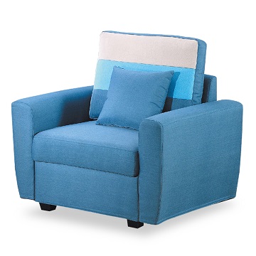 【時尚屋】[MT7艾爾瑪單人座藍色儲物布沙發MT7-323-7免組裝/免運費/沙發